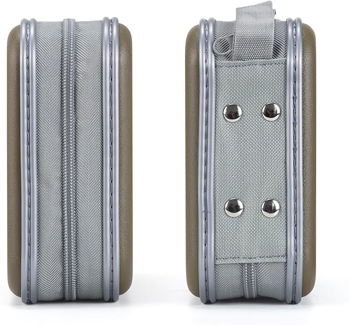 alavisxf xx CD Case, 48 Capacity Hard Plastic DVD Case Portable Zipper CD Case Holder Large Storage Disc Wallet Bag for Car Home Travel (Olive Green, 48 Capacity)