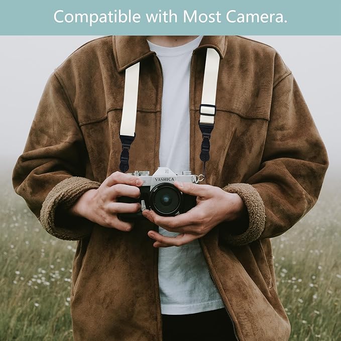 Adjustable Shoulder Strap:Comfortable iPad Strap Nylon Neck Lanyard for iPad/Samsung Tablet Case,Camera Binocular Crossbody Laptop Luggage Bag(White)