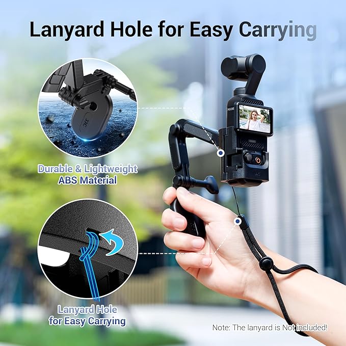 JJC Pocket 3 Magnetic Mount Stand Compatible with DJI Osmo Pocket 3 Accessories, Expansion Adapter with Cold Shoe, Bendable Detachable Magnetic Suction Holder Case, Extension Adapter Stand