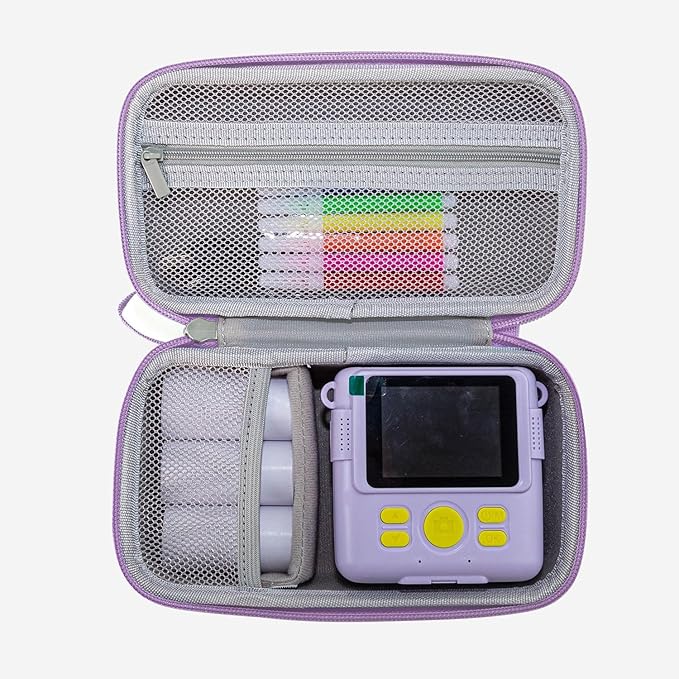 CltrCr Universal Kids Camera Case,for ESOXOFFORE for Dylanto for Anchioo for WEEFUN for GKTZ for Amzelas for Mafiti Instant Print Camera for Kids, Film Camera Storage Holder Organizer Bag (Case Only)