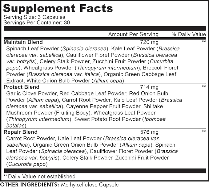 Codeage InstantFood Easy Veggies + Fast Fruits Bundle – Vegetable & Fruit Blend Capsule Supplement – Plant-Based Phytonutrient Formula – Vegan, Non-GMO – 180 Capsules
