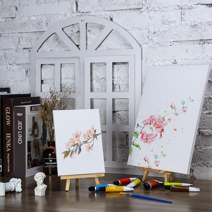 24 Pack Mini Wood Display Easel (8 Inch)