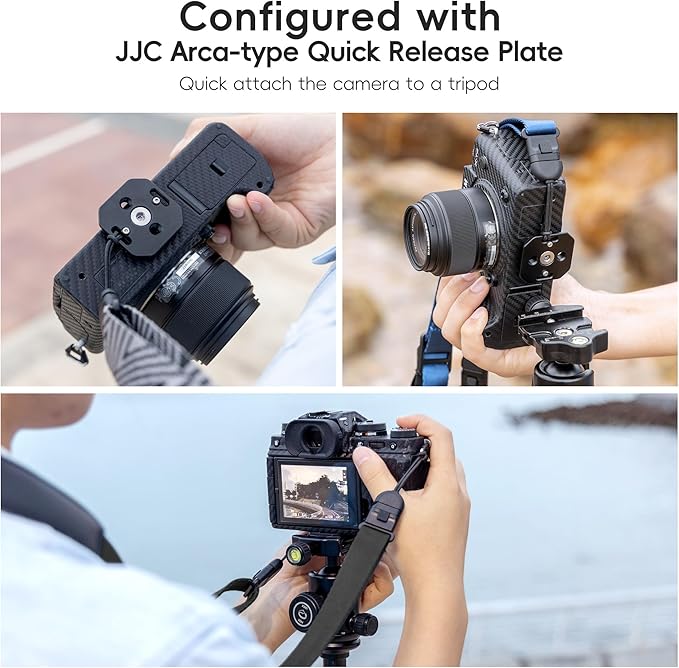 Mirrorless Camera Neck Strap with Quick Release Buckles, Adjustable Shoulder Sling Strap for Sony A7C II A7 IV III A7R V IV ZV1 ZV-E10 Canon EOS R100 R50 M50 M6 Nikon Z30 Z50 Z6 Z7 II & More (Grey)