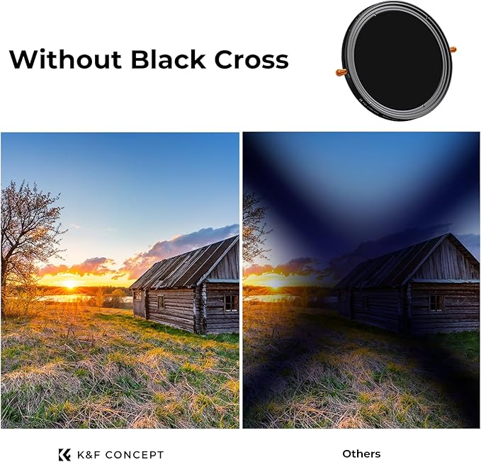 K&F CONCEPT 72mm Variable Fader ND2-32 ND Filter and CPL Circular Polarizing Lens Filter in 1 for Camera Lens Waterproof Neutral Density Polarizer Filter (Nano-D Series)