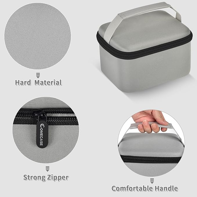 Portable Carrying Case Compatible with Polaroid Now 2nd/ for 3rd Generation I-Type Instant Camera/for Now/for Now+/ for OneStep 2 VF/for OneStep+ Instant Film with Mesh Pocket - Grey