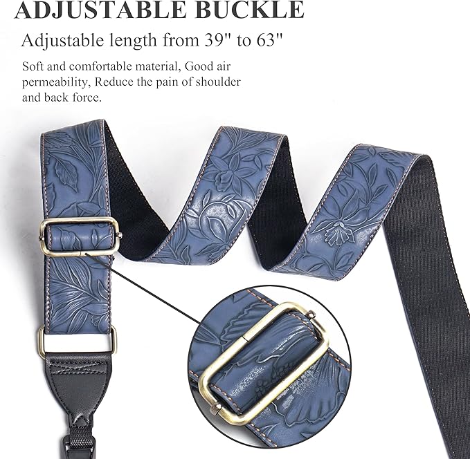 QIELIZI Lifestyle Camera Strap,Vintage Adjustable Vintage Neck & Shoulder Strap for All DSLR Cameras