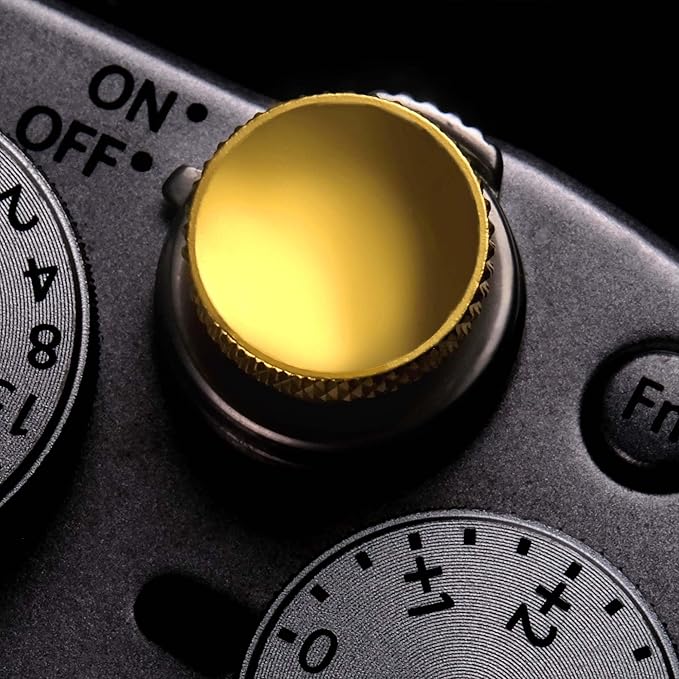 Fujifilm Camera Soft Release Button: 3 Pcs Shutter Button of Camera Accessories - Fuji Fujifilm X-M5 X-T5 X-T4 X-T3 X-T30 X-T30 II X-T20 X-PRO3 X100VI X100V X-E4 X-E3 (Gold)