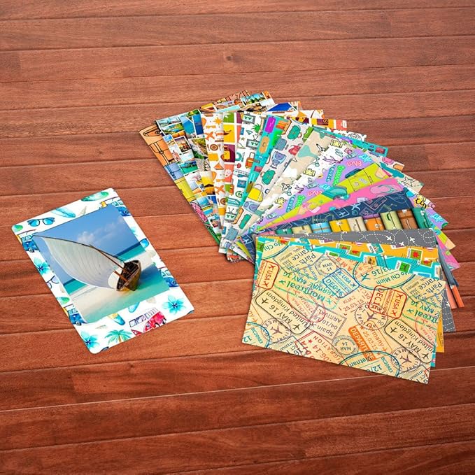 4X Fujifilm instax mini Instant Film (80 Exposures) Bundle with 20 Sticker Frames for Fuji Instax Prints Travel Package