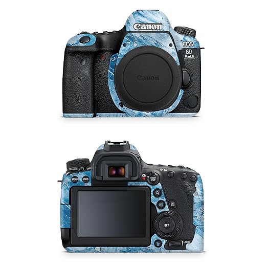 Carbon Fiber Camera Skin Compatible with Canon EOS 6D Mark II Camera (2017) - Winter Rock - Premium 3M Vinyl Protective Wrap Decal Cover - Easy to Apply | Crafted in The USA by MightySkins