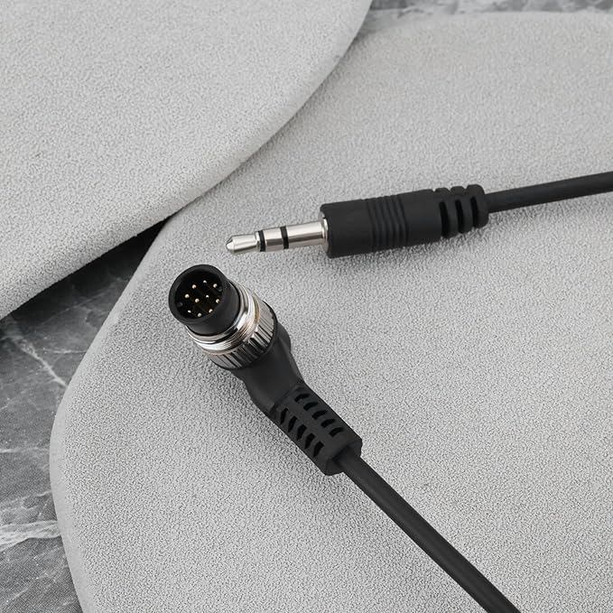 eMagTech 2PCS 3.5mm to N1 Camera Shutter Release Cable Compatible with MC-30 Compatible with Nikon Series Extended to 80cm in Length