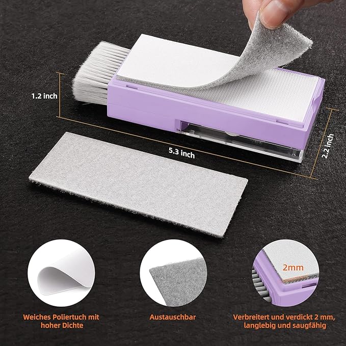 Laptop Screen Keyboard Cleaner Kit, All in 1 Electronic Cleaning Tool for MacBook iPad iPhone Pro Cell Phone, Brush Tool for Tablet, Computer, PC Monitor,TV Camera Lens with Patent, Purple