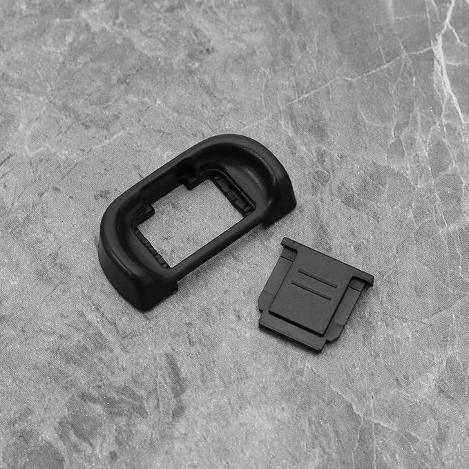 Micro Traders EP-11 Eyecup Eyepiece Viewfinder, Hot Shoe Protective Cover, Compatible with Sony A6000 A6100 A6300 A6400 A6500 A6600 A3500 A3000 A58 NEX-6 ZV1 ZV1 A7C, Etc.