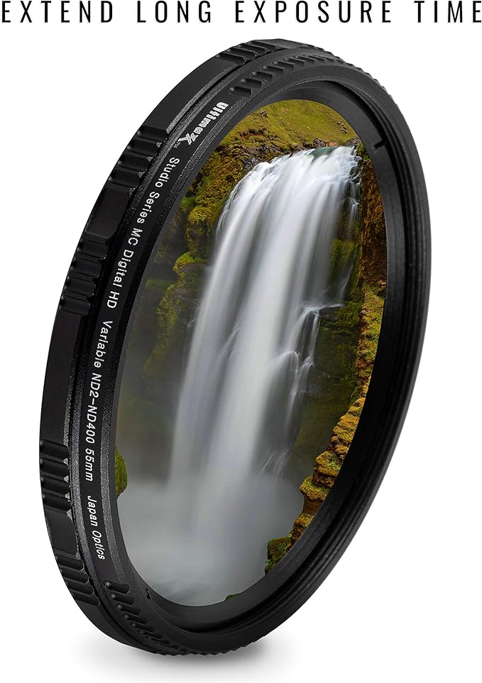 72mm ND Filter Ultimaxx 72mm ND2-ND400 Fader Variable Neutral Density Adjustable Lens Filter Dynamic ND Filter Optical Glass