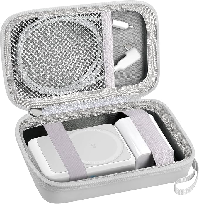 Case for Anker MagGo for Ucomx 3-in-1 for MagGo UFO Charging Station,for Augnner for Iseyyox for Apple MagSafe Duo for LISEN Wireless Charger Foldable Magnetic Charging Stand Storage Box- White