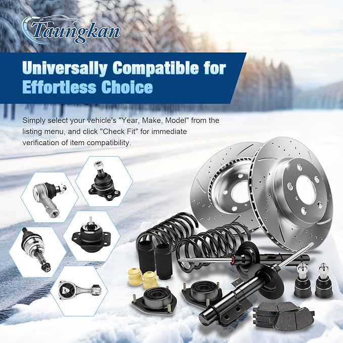 Rear Left Upper Rear Right Upper Shock Mount 2PC for Chevrolet Malibu 2013-2015 for Chevy Malibu 2013-2015 for Chevrolet Malibu Limited 2016 for Chevy Malibu Limited 2016