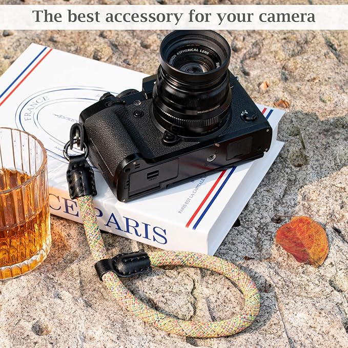 VOVMOEYA Rope Camera Wrist Strap,Camera Hand Strap Compatible with A6400 A6000 A7 IV,for Fujifilm X100V for Nikon Zf Z30 for Canon EOS R6 R7 R8 R10 Camera Wrist Straps for dslr