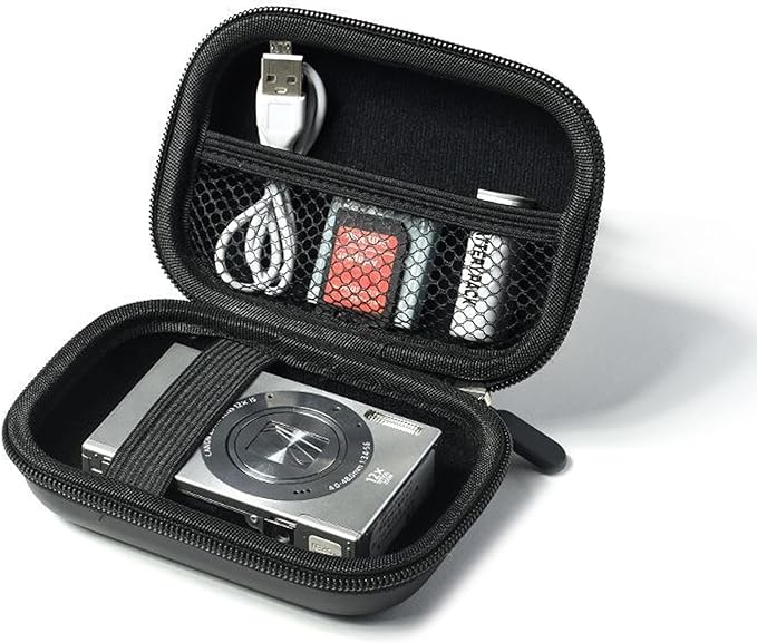 Charger Case,Mini Cable Organizer Cases,Pouch Case Bag,Small Charger Organizer,Waterproof Travel Storage Carrying Bag for USB Drives,Power Adapter,Earphones,Cords etc,Double-Layer,Gray
