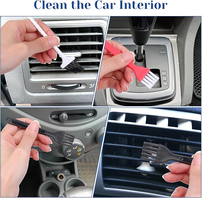 25 Pcs Mini Keyboard Cleaning Brushes Kit Electronic Dust Clean Brush Small Anti Static Cleaning Brush with PP Handle for Computer Keyboard Motherboard Camera Small Space