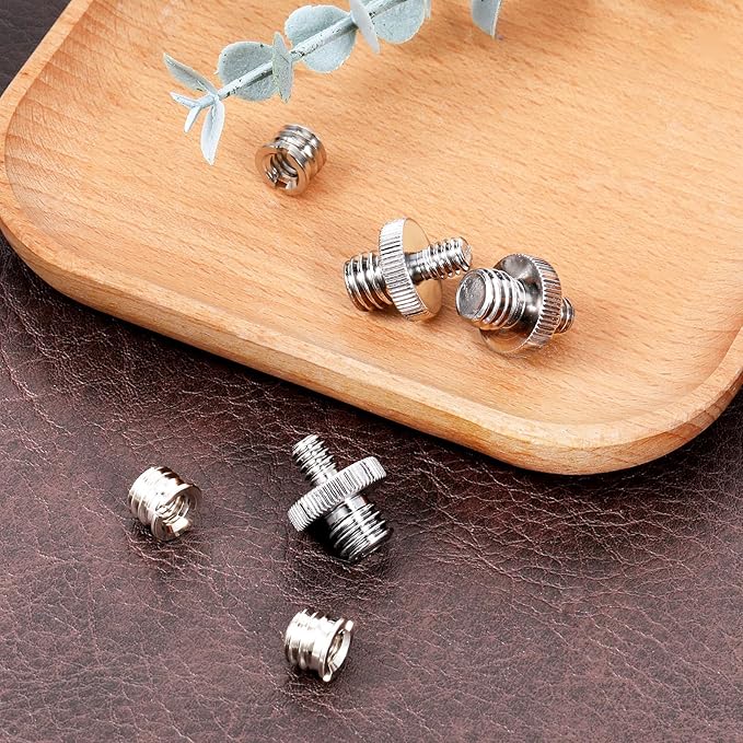 1/4 Inch to 3/8 Inch Tripod Adapter Camera Mount Adapter 3/8 to 1/4 Mount Screws for Camera Cage Mounts Light Stand Monopo Shoulder Tripod