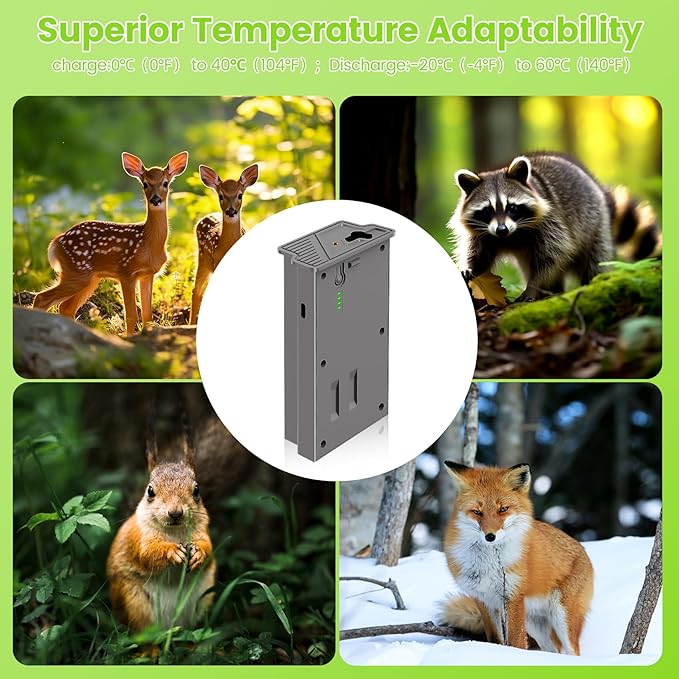 New Reveal Lipo Lithium Battery 4 Packs Rechargeable Hunting Camera Battery for Reveal Cellular Trail Compatible with Trail & Game Camera Ultra,X Pro,X Gen 3.0,X Gen 2.0,X,Pro 3.0,XB,SK