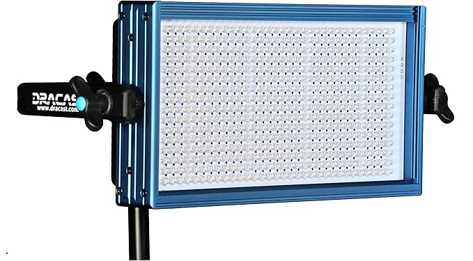 Dracast Pro Series LED500 Daylight LED 3 Light Kit with Gold Mount Battery Plates and Light Stands