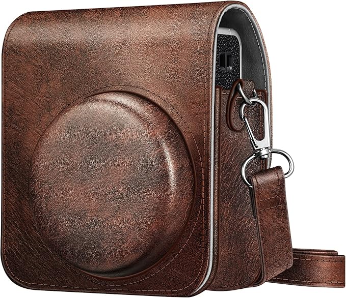 Fintie Protective Case for Fujifilm Instax Mini 40 Instant Camera - Premium Vegan Leather Bag Cover with Removable Adjustable Strap