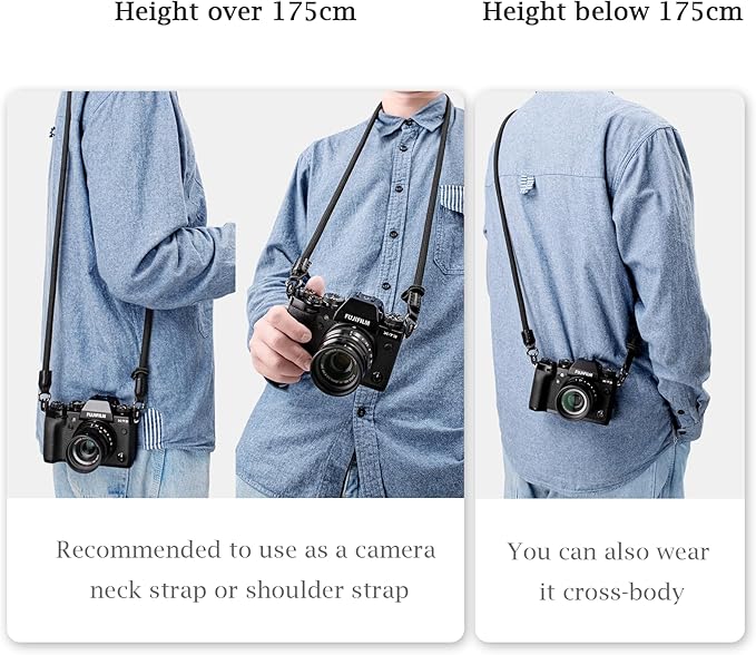 VOVMOEYA Camera Strap Rope,Camera Neck Strap Shoulder Strap for Fujifilm X100VI X100V XS20 XT5 for A6000 A6100 A6400 A6700 A7IV for Canon EOS R6 R10 for Nikon D850 D5600 D7500