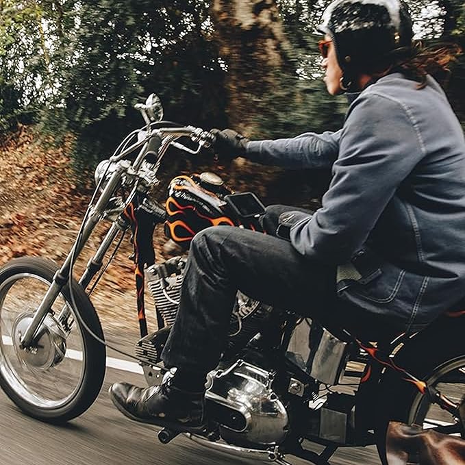 FREAKMOUNT Magnetic Motorcycle Phone Mount - Compatible with Harley Davidson - Premium Billet Aluminum Holder for Gas Tank, High-Speed Magnet Accessories - Fits Most Phones, Electric Yellow