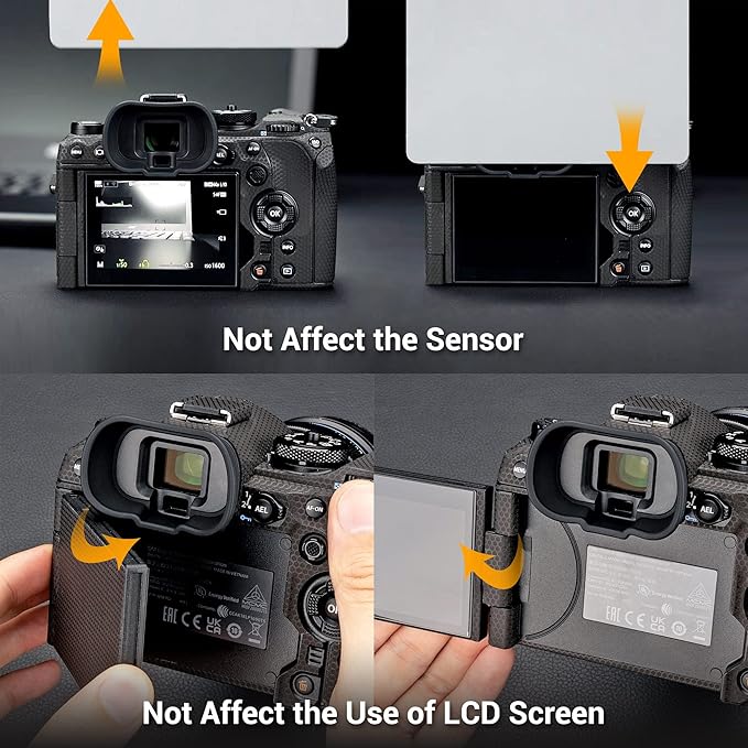 Soft Silicon Camera Viewfinder Eyecup Eye Cup Eyepiece Replacement for Olympus OM SYSYEM OM-1 Mark II & OM-1 EVF Eyeshade Protector Replaces Olympus EP-18