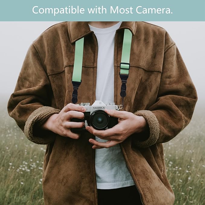 Adjustable Shoulder Strap:Comfortable iPad Strap Nylon Neck Lanyard for iPad/Samsung Tablet Case,Camera Binocular Crossbody Laptop Luggage Bag(Camelid Green)