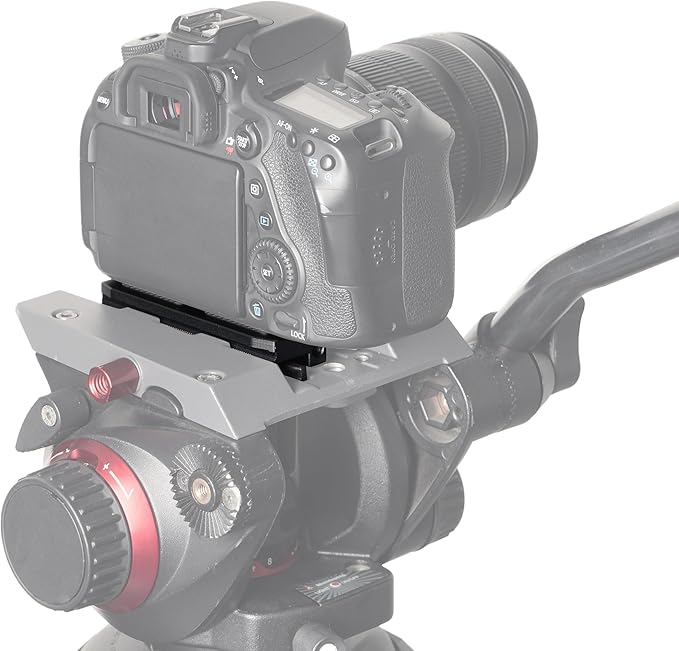 Fotga Camera Quick Release Mount Plate for Zhiyun Crane 2 3 LAB Weebill 2 3 Weebill-S Gimbal Stabilizer,Compatible with Manfrotto 501HDV 503HDV 701HDV MH055M0-Q5 Tripod Ball Head as 501PL Plate