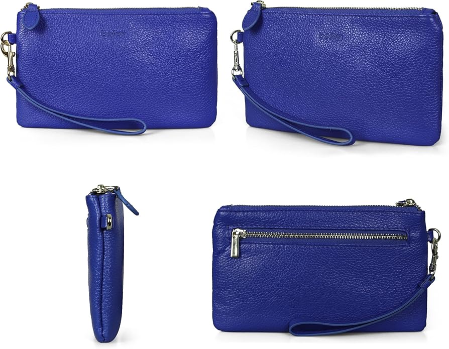 befen Genuine Leather Wristlet Clutch RFID Blocking Bag Cell Phone Wallet Purse Wristlet Wallet Purses and Handbags for Women