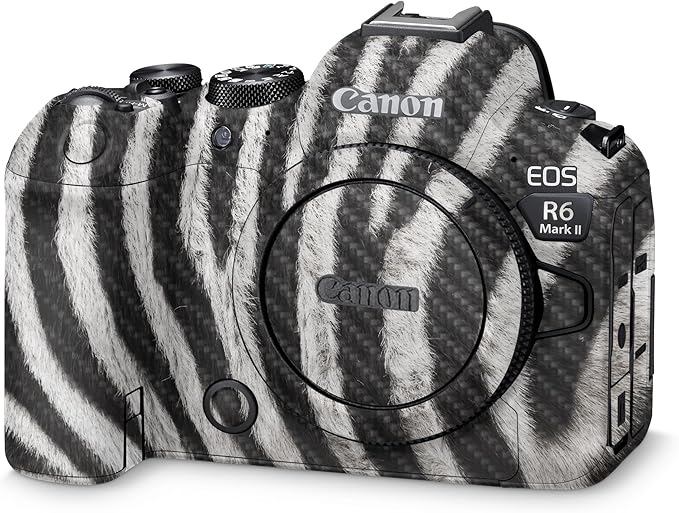 Carbon Fiber Camera Skin Compatible with Canon EOS R6 Mark II Camera (2022) - Grunge Purple - Premium 3M Vinyl Protective Wrap Decal Cover - Easy to Apply | Crafted in The USA by MightySkins