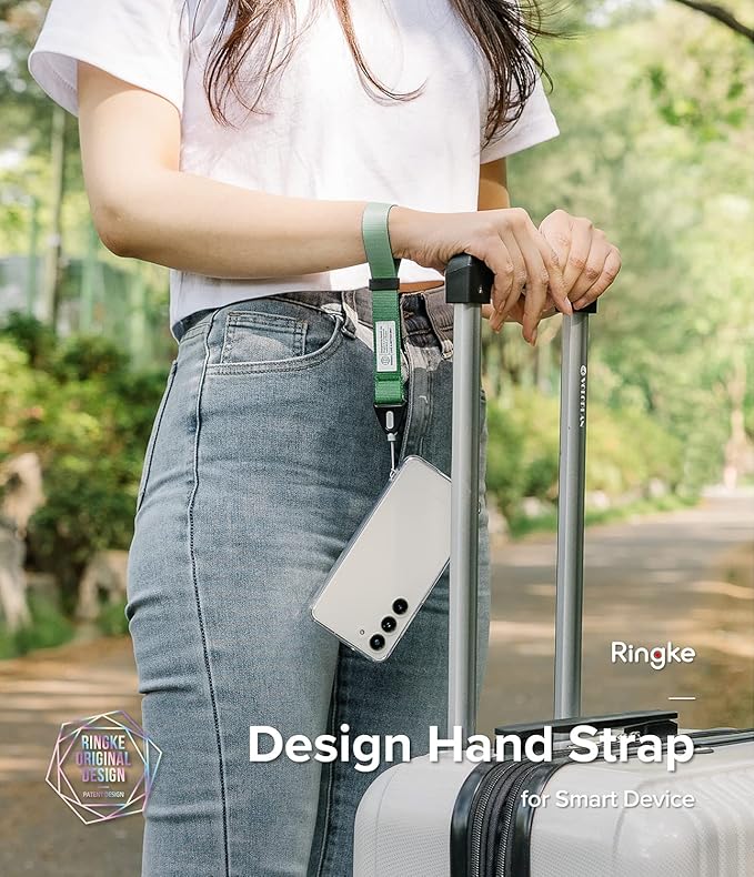 Ringke Hand Strap [Phone Wrist Strap] Designed for Camera Strap and Phone Strap, Adjustable Sturdy Universal Lanyard Compatible with Camera and Phone Case - Forest