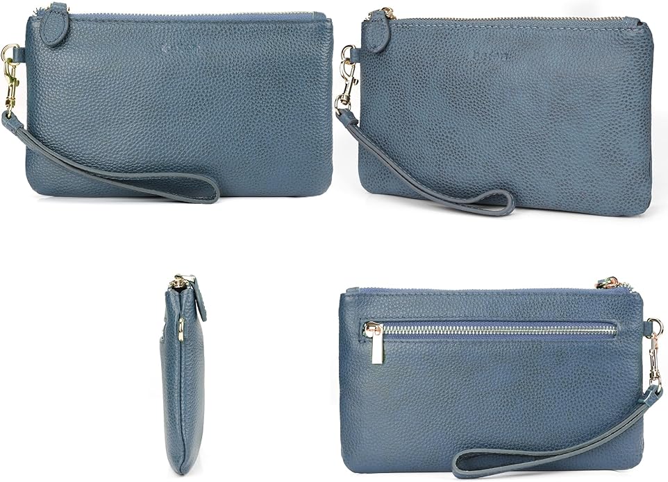 befen Genuine Leather Wristlet Clutch RFID Blocking Bag Cell Phone Wallet Purse Wristlet Wallet Purses and Handbags for Women