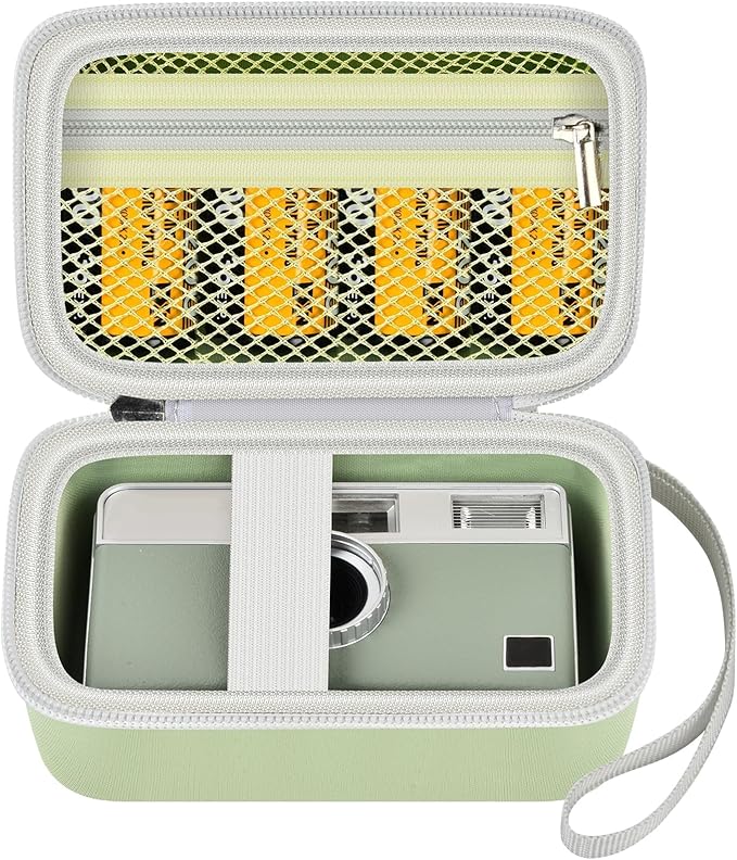Grapsa Digital Camera Case Compatible with KODAK EKTAR H35 H35N Half Frame Film Camera, Storage Holder Organizer for Kodak Ultra F9 M35 M38 Paper Shoot kamera, 35mm Film Rolls (Box Only) - Green