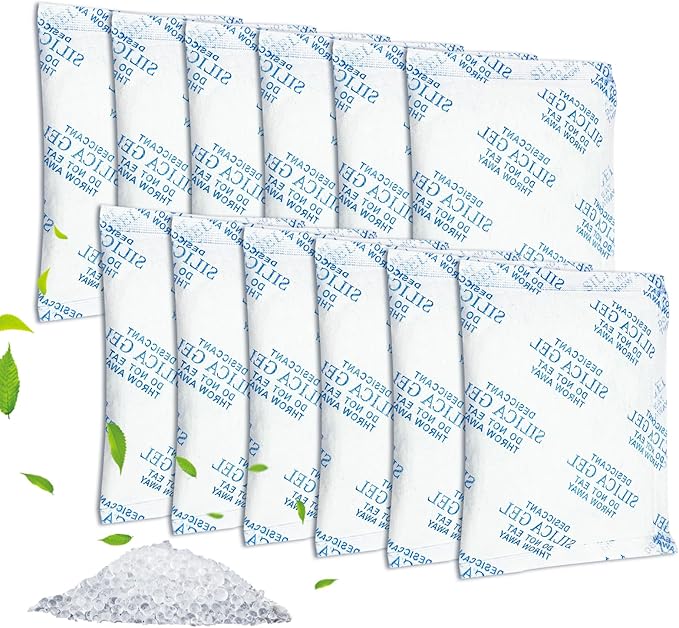12PCS Desiccant Bag Replacement for Smart Feeders, Moisture Control Packs for Storage, Automatic Pet Feeders Cat Dog Feeder, Silica Gel Packets