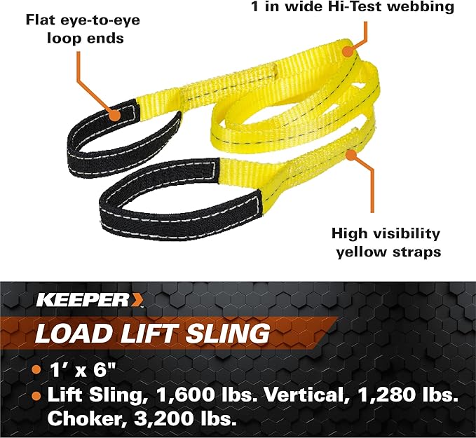Keeper (02604 6' x 1" Lift Sling, 1 Ply