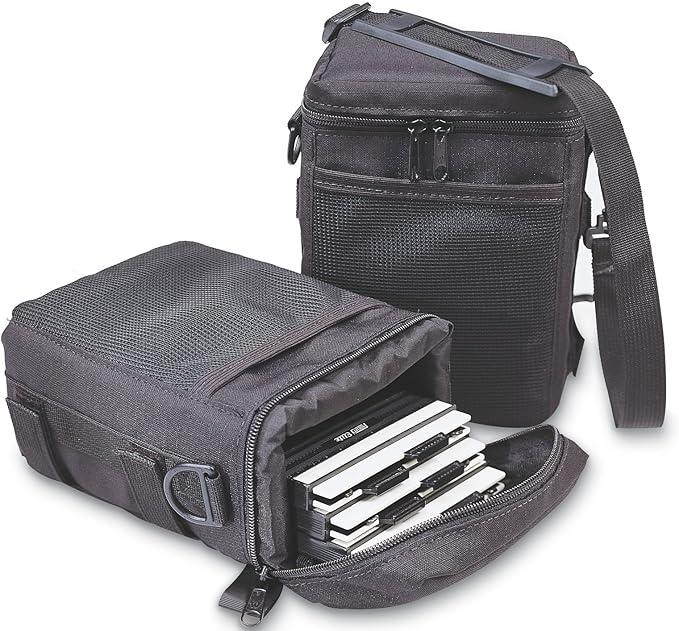 f.64 FH4x5 Film Holder Bag Case – Padded Photography Pouch with Shoulder Strap and Belt Loop – Ideal for Sheet Film Storage and Transport