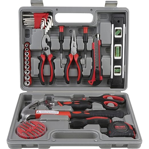 Genuine Joe, GJO11963, 42 Piece Tool Kit with Case, 42, Gray