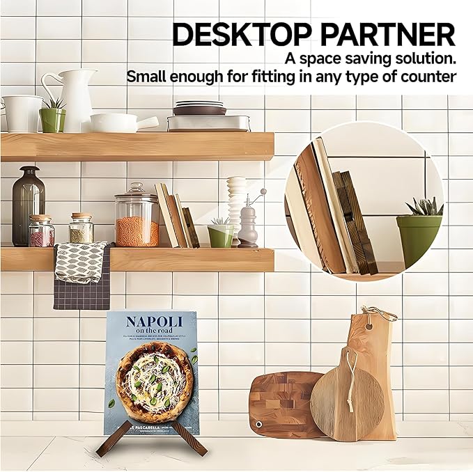 6.7in Wooden Plate Display Stands, Book, Picture and Bowl Display Stand, Display Stands for Heavy Duty Platters, Plate, Pottery, Rock, Dish, Easels, Vinyl Record Holders