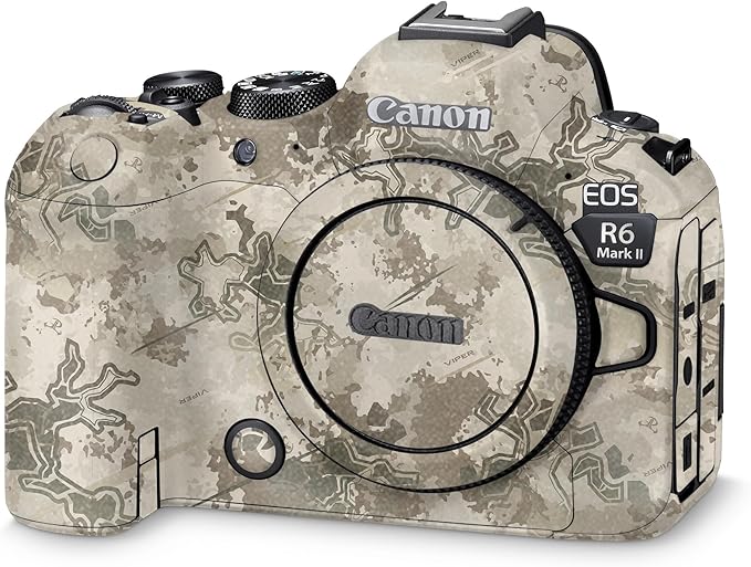 Glossy Glitter Camera Skin Compatible with Canon EOS R6 Mark II Camera (2022) - Viper Western - Premium 3M Vinyl Protective Wrap Decal Cover - Easy to Apply | Crafted in The USA by MightySkins