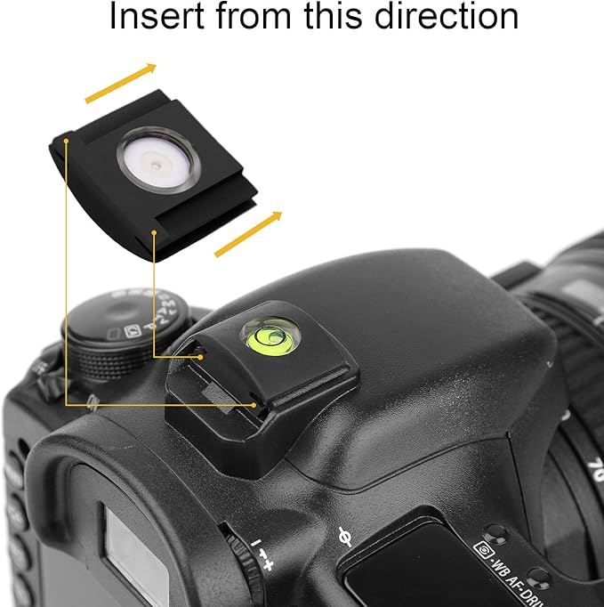 Hot Shoe Level, 4Pack ChromLives Shoe Bubble Level Camera Hot Shoe Cover 2 Axis Bubble Spirit Level Compatible with DSLR Film Camera Canon Nikon Olympus,Combo Pack - 2 Axis and 1 Axis