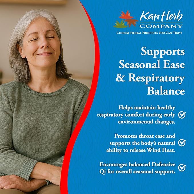 Kan Herbs Company Yin Qiao – Traditional Chinese Herbal Formula for Respiratory Support, Throat Comfort, and Seasonal Balance, Helps Release Wind Heat, Herbal Supplement – 120 Tablets