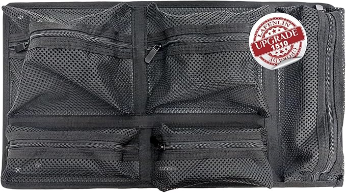 LAFENLIN UPGRADED Lid Organizer for Pelican 1510 Case, 5 Thick Mesh Pockets Storage Organizer, Fits Camera Cases, Diving Dry Boxes, Hard Cases & Toolboxes, Includes Screws & Hook and Loop, Durable