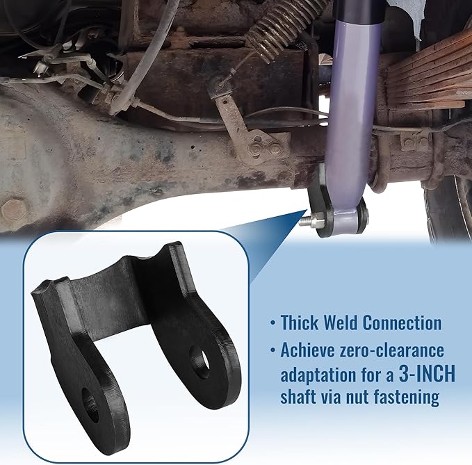 2-Piece Set Heavy Duty Shock Mount Bracket, Shock Brackets for Off-Road Trailers, Thick Welded