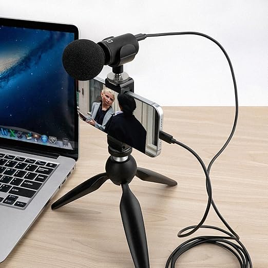 GEEKRIA for Creators Micro USB to USB C Microphone Cable 6.5ft / 2m, Compatible with Shure MV7, MV88+, MV5, MV51, MVi Mic Cord (Black)