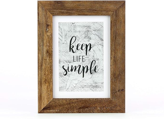 kennethan Rustic Brown 5x7 inch Picture Frame 1 pcs Wooden frame for table or wall,for home decoration,holiday gift