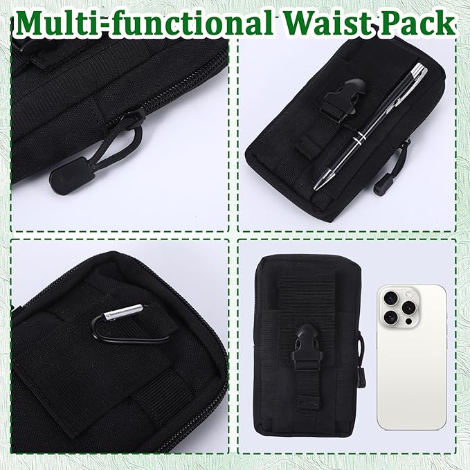 6 Pcs Waterproof Notebook Set, Write in The Rain Notebook, All Weather Notebook, Police Notepad, Field Notes Notebooks, 3 × 5" Pocket Notebook with Pen and Cover for Outdoor Activities Recording Black
