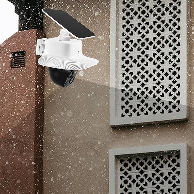 Camera Rain Cover Only Compatible with Eufy Security SoloCam S340,Sun Shade Rain Shield Outdoor Camera Cover,Protective Cover for Security Cameras,Anti Glare Case,Quick Installation,2 Pack
